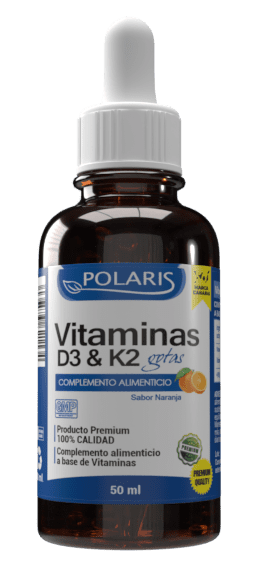 VIT.D3+K2 GOTAS - 50ML POLARIS aloe