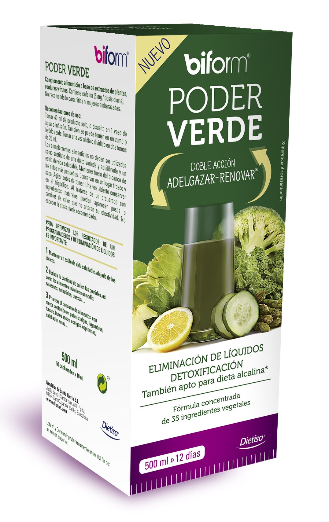 PODER VERDE - 500ML BIFORM aloe