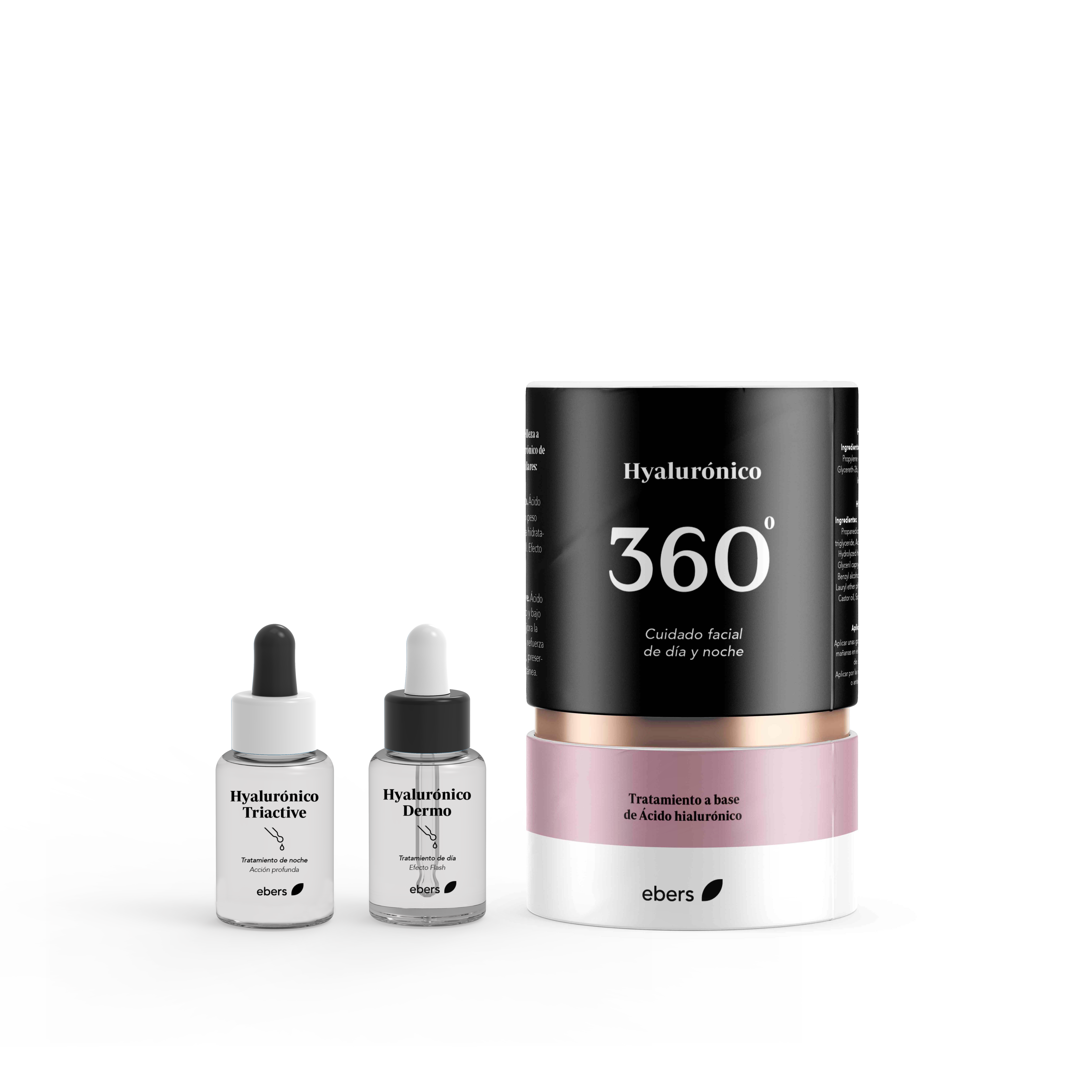 TRATAMIENTO HYALURÓNICO 360º  EBERS - 2X30ML aloe